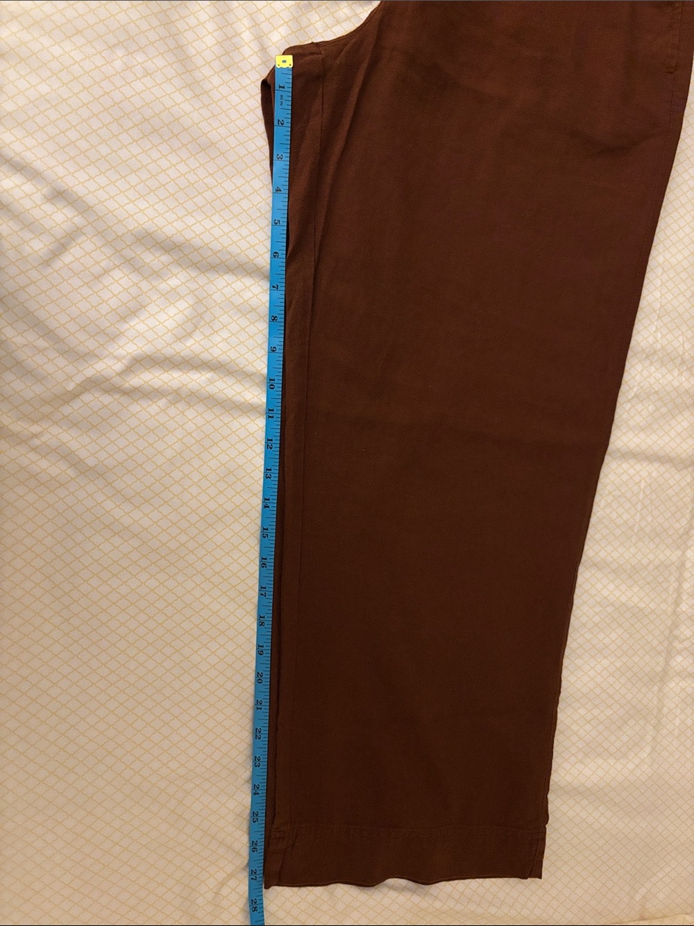 Old Navy Wide-Leg linen Pants in Rust Brown - Picture 10 of 11